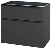 Mereo Mereo, Mailo, kúpeľňová skrinka 81 cm, čierne madlo, MER-CN531SB