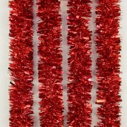 Vianočná girlanda priemer 7 cm dĺžka 2 m červená 10528-02