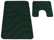 Sada kúpeľňových koberčekov Montana Symphony Hunter Green