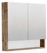 Zrkadlová skrinka SAT Cubeway 80x14x72 cm lamino dub wellington GALCU80DW