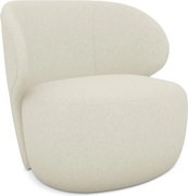 Krémovobiele kreslo Kama – Makamii