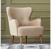 Kreslo ušiak NEKO krémové