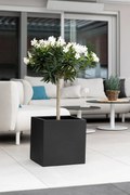 Kvetináč BLOCK, sklolaminát, 40x40x40 cm, antracit