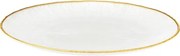 Plytký tanier Dia 28 cm, biela/zlatá%