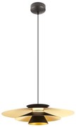 Redo 01-3001 - Závesný LED luster FARGO na lankách LED/16,5W/230V pr. 50 cm čierna/zlatá