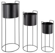 Kovové obaly na kvetináče v súprave 3 ks ø 28 cm Essence – PT LIVING