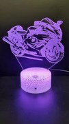 3Dmix 3DL-SL023 – 3D LED nočná lampa - Motocykel (Solar)
