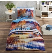 3D obliečky bavlnené Skylar EMI, Štandardný set jednolôžko obsahuje 1x 140x200 + 1x 70x90