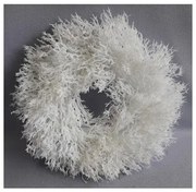 Dekoračný veniec Saria biela, pr. 30 cm