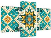 Obraz - Tyrkysový vzor (90x60 cm)