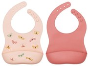 A Little Lovely Company Silikónové podbradníky sada 2 ks: Motýle