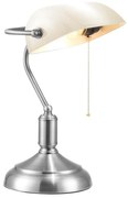 Brilagi Brilagi - Stolná lampa BANK OFFICE 1xE27/60W/230V lesklý chróm/biela BG0800