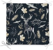 Vianočný sedák s prímesou bavlny Minimalist Cushion Covers Wild Forest, 42 x 42 cm