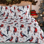 VIANOČNÉ OBLIEČKY Z MIKROVLÁKNA MELODY 140X200 CM, 1 KS 70X80 CM VZOROVANÉ