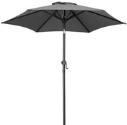 InternetovaZahrada Záhradný slnečník Fiji Ø200 cm - antracit