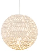 Retro závesné svietidlo biele 40 cm - Lina Ball 40