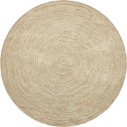 Ručne viazaný kusový koberec Mira J 16 Natural kruh, 120x120 (priemer) kruh, béžová, chodba / predsieň, Diamond Carpets India