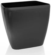 Flower Lover Kvetináč Quadrato Easy matt čierna, 24 cm, 24 cm