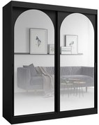 Skriňa 2d Modin 180 Čierna