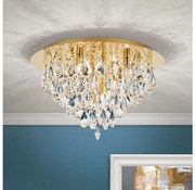 Orion DLU 2516/45-Krištáľové str. svietidlo CELESTE 6xG9/40W/230V pr. 45 cm zlatá
