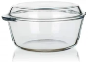 Pasabahce Pekáč sklenený okrúhly s vekom, 3,15 l