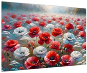 Obraz - Pole vlčích makov (90x60 cm)