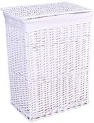 Kôš na bielizeň 114 l prútený biely