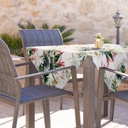 ZÁHRADNÝ VODEODOLNÝ OBRUS GARDEN 85X85 CM KVETY