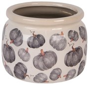 Keramický kvetináč s tekvicami Country Style Pumpkin - Ø 20*15 cm