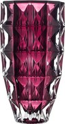 KRIŠTÁĽOVÁ VÁZA BOHEMIA DIAMOND BURGUNDE 280 MM