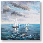 Maľovaný obraz na stenu LODE 70x70 cm | rôzne rozmery