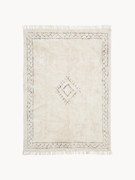 Ručne tkaný bavlnený koberec so strapcami Fionn