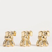 Vianočná dekorácia GIULI slon 754975 (3 ks)