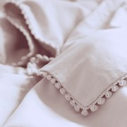 Obliečky Junior s čipkou púdrová ružová 100x135cm