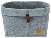 Sivý textilný organizér Wenko Felt, 30 x 18 cm
