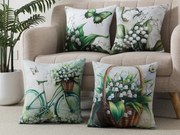 XPOSE® Set obliečok na vankúš LILLY (digitálna tlač) 43x43 cm - set 4 ks