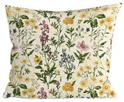 Dekoračná obliečka na vankúš HERBELLE 45x45 cm, krémová