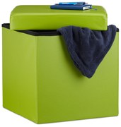 Taburetka s úložným priestorom RD19043, zelená