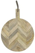 Guľaté doštičku z mangového dreva - 64 * 52 * 1,7cm