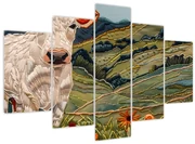 Obraz - Imitácia pleteného motívu (150x105 cm)