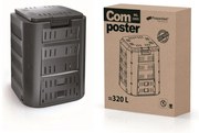 Kompostér, 220 l, čierna