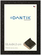 DANTIK rám na obraz 59,4x84 | PRAHA černá (Plexi Čiré)