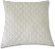 Dekoračný vankúš Christene 45x45 cm, krémový s kosoštvorcami%
