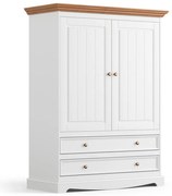 PROXIMA.store - Drevený bielizník - BELLUNO ELEGANTE FARBA: biela - dub