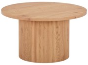 Okrúhly konferenčný stolík v dekore topoľa v prírodnej farbe ø 80 cm Boavista – House Nordic