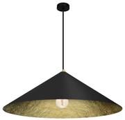 Závesné svietidlo Fuji, 1x čierne/zlaté kompozitné tienidlo, (fi 70cm), b