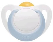 NUK Dojčenský latexový cumlík NUK Star 0-6 m modrý