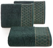 BAVLNENÝ UTERÁK LAYLA 50X90 CM TMAVOZELENÁ