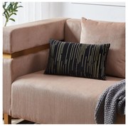 Eglo 420019 - Dekoračný vankúš CHEVERY 30x50 cm čierna/zlatá