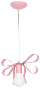 Detské závesné svietidlo Emma, 1x ružové kovové tienidlo, p